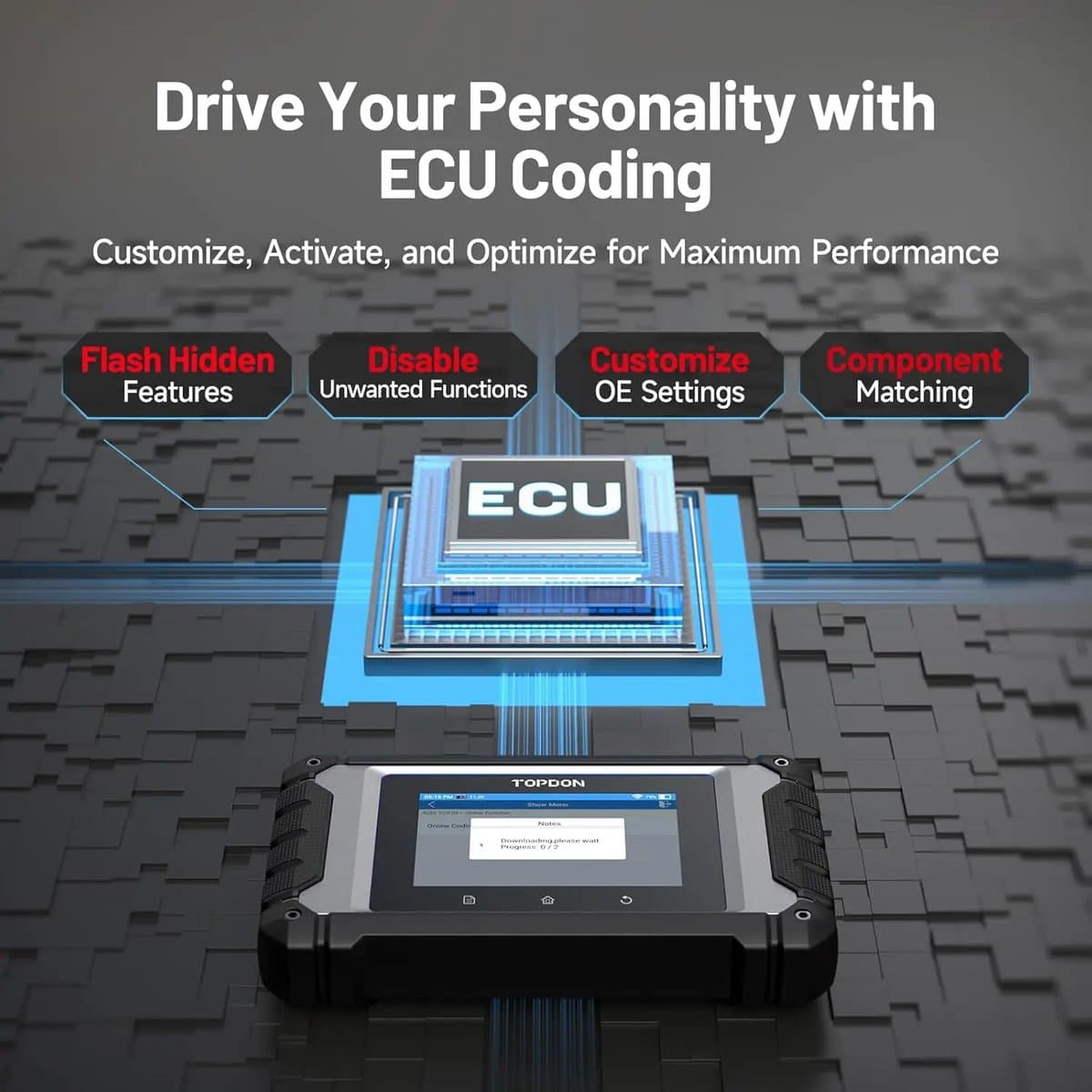 Topdon ArtiDiag EU Uitleesapparaat - OBD2 Scanner - Europese automerken - ABS/SRS/EGR/EPB - Gratis updates - ECU Coderen - Engels thumbnail 3