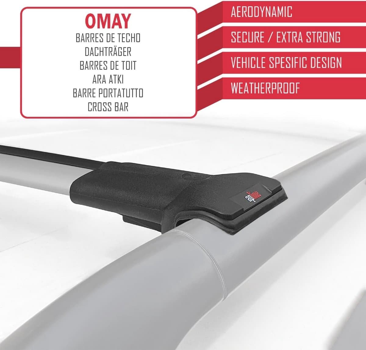 Dakdrager voor Fiat Doblo 2 (2010-2022) - Aluminium Spoorstaven voor Fietsen, Ski's en Dakkoffers thumbnail 3