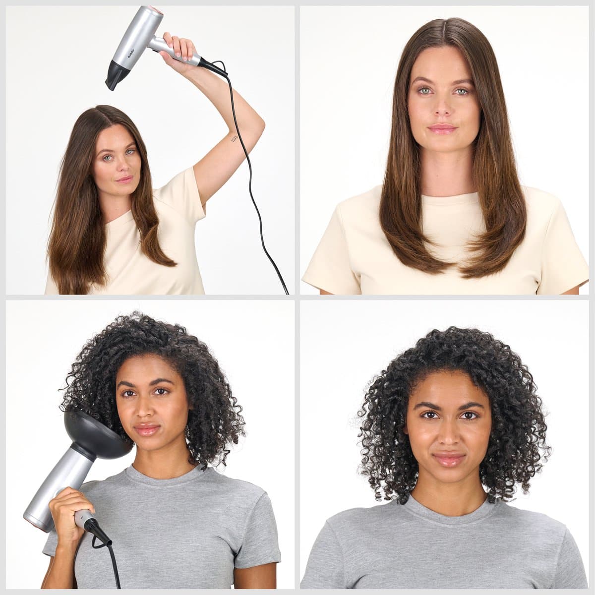 BaByliss Cosmos Föhn D580DE - Krachtige Haardroger met Diffuser - Lichtgewicht - Ionische functie voor minder pluizig haar - 3 temperaturen plus Cool Shot - Compleet met Blaasmond thumbnail 3