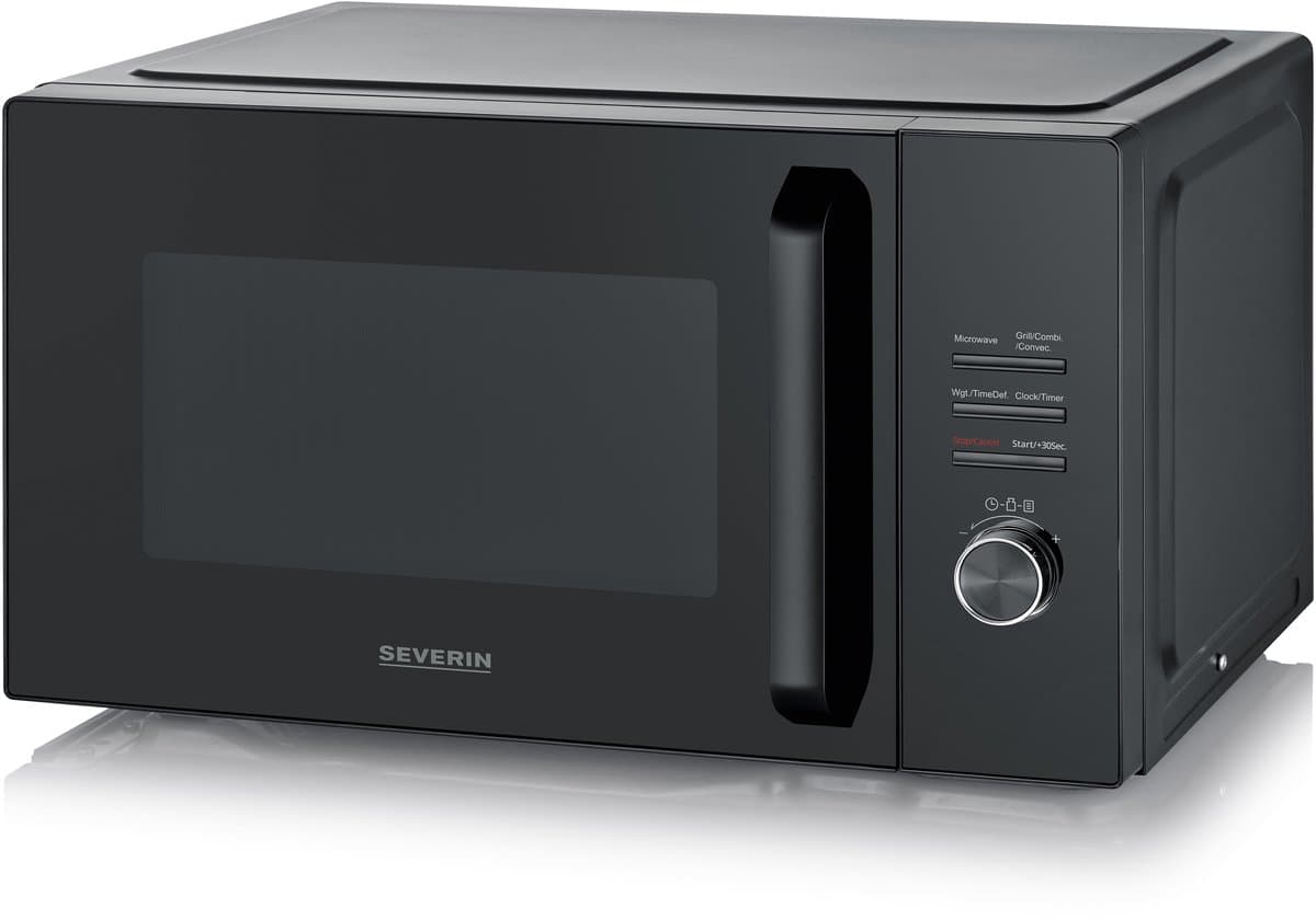 Severin MW 7798 Combimagnetron - Heteluchtoven - Grill - 29 liter - 900 Watt - 11 Kookprogramma's - Zwart thumbnail 3