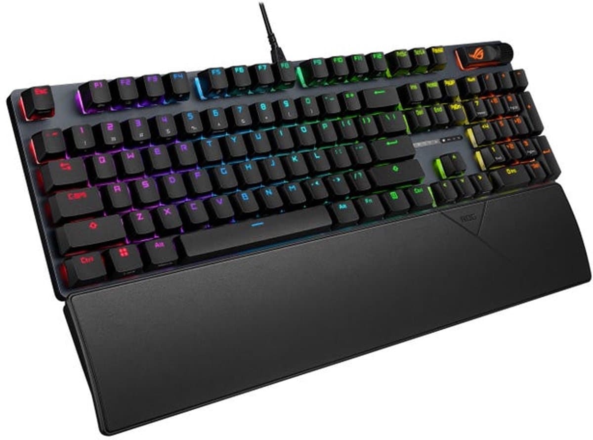 ASUS ROG Strix Scope II X Keyboard - Mechanisch gaming toetsenbord - USB - RGB‑verlichting - Full‑size - Zwart - US‑layout thumbnail 3