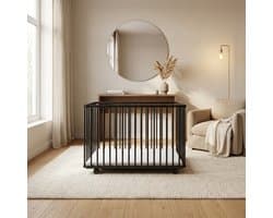 Productfoto van Bebies First LIAM inklapbare babybox met wieltjes