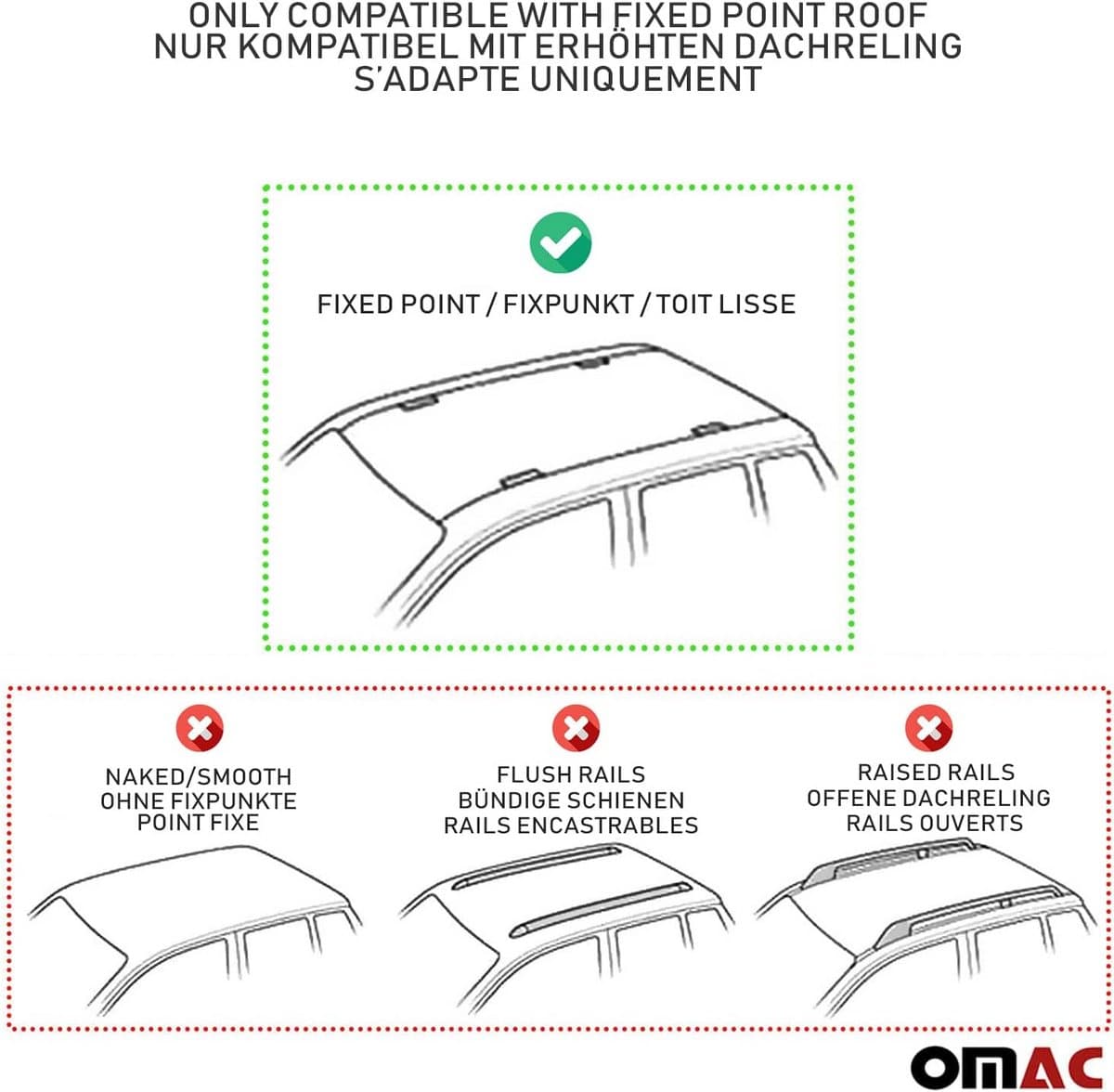 Stalen Dakdragerset voor VW Caddy 4 IV (2015-2020) - Universele Bagagedrager voor Dakkoffer en Fiets thumbnail 3