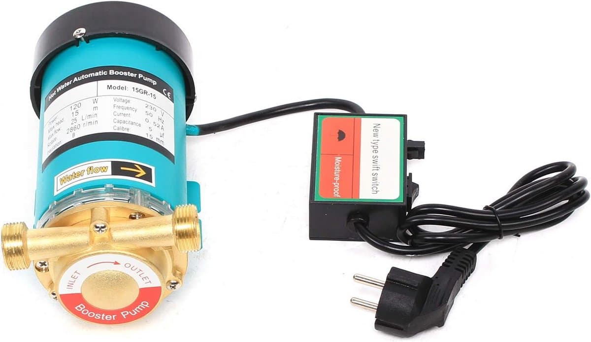 Automatische Drukverhogingspomp 120W - Circulatiepomp voor Warm Water en Tuin thumbnail 5