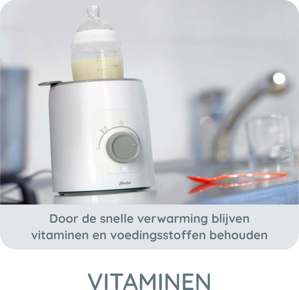 Alecto BW600 - Flessenwarmer met Snelle Opwarming (210W) - Wit thumbnail 3
