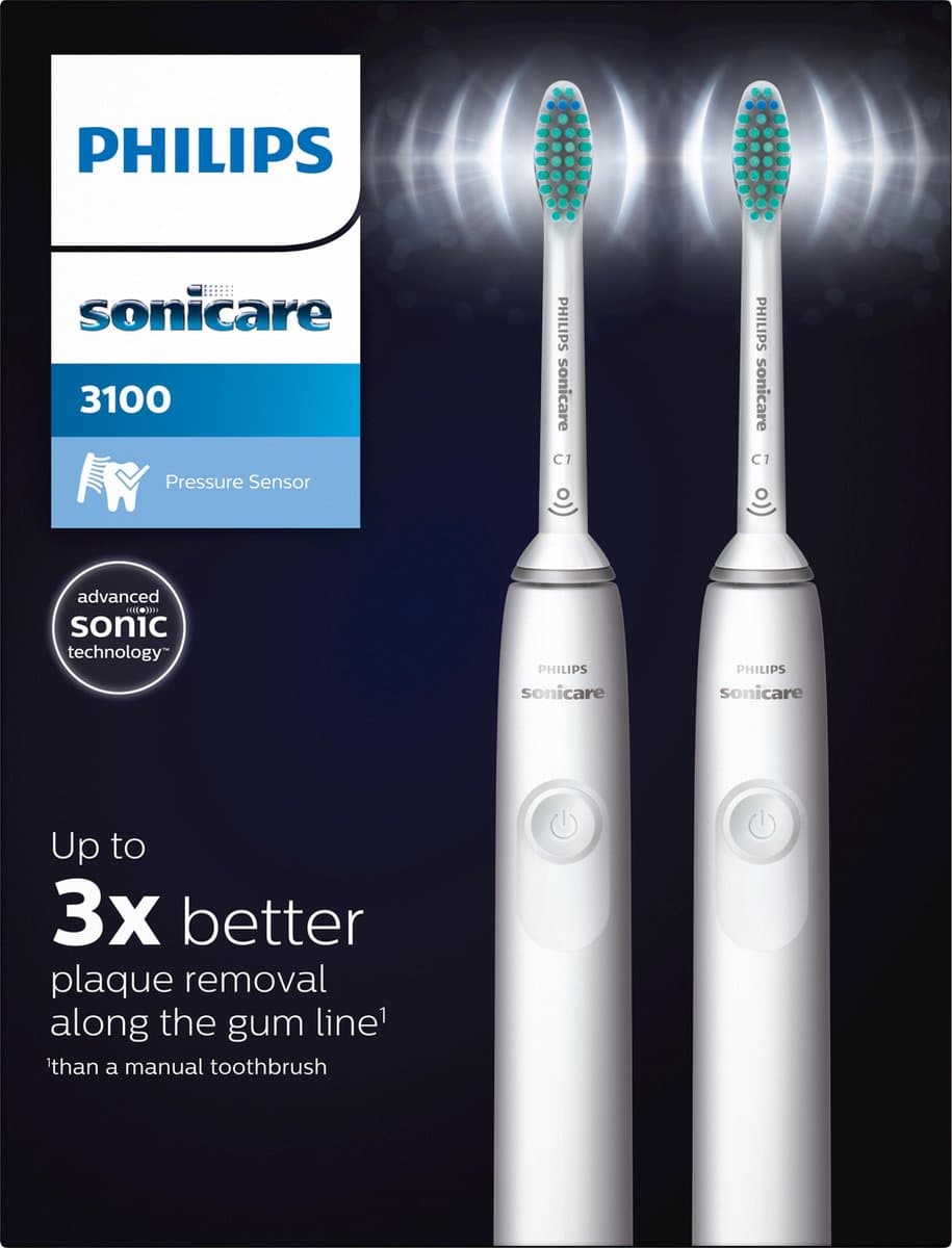 Philips Sonicare Series 3100 HX3675/13 - Elektrische tandenborstel - Wit - Duopack thumbnail 3