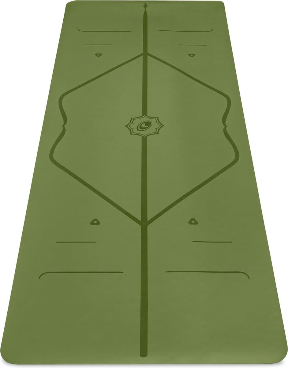 Liforme Yoga Mat - 185 cm x 68 cm x 0,42 cm - Olijf Groen | Duurzame en comfortabele yogamat met perfecte grip voor de ultieme yogasessie | thumbnail 7