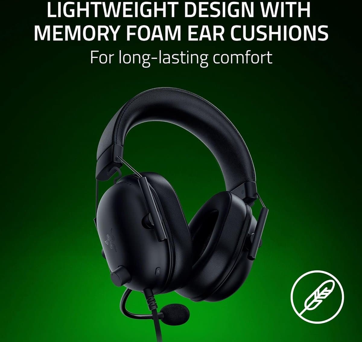 Razer BlackShark V2 X - Gaming Headset - Xbox Licensed - Lichtgewicht - 3D-audio - 3.5mm Jack -Zwart thumbnail 4