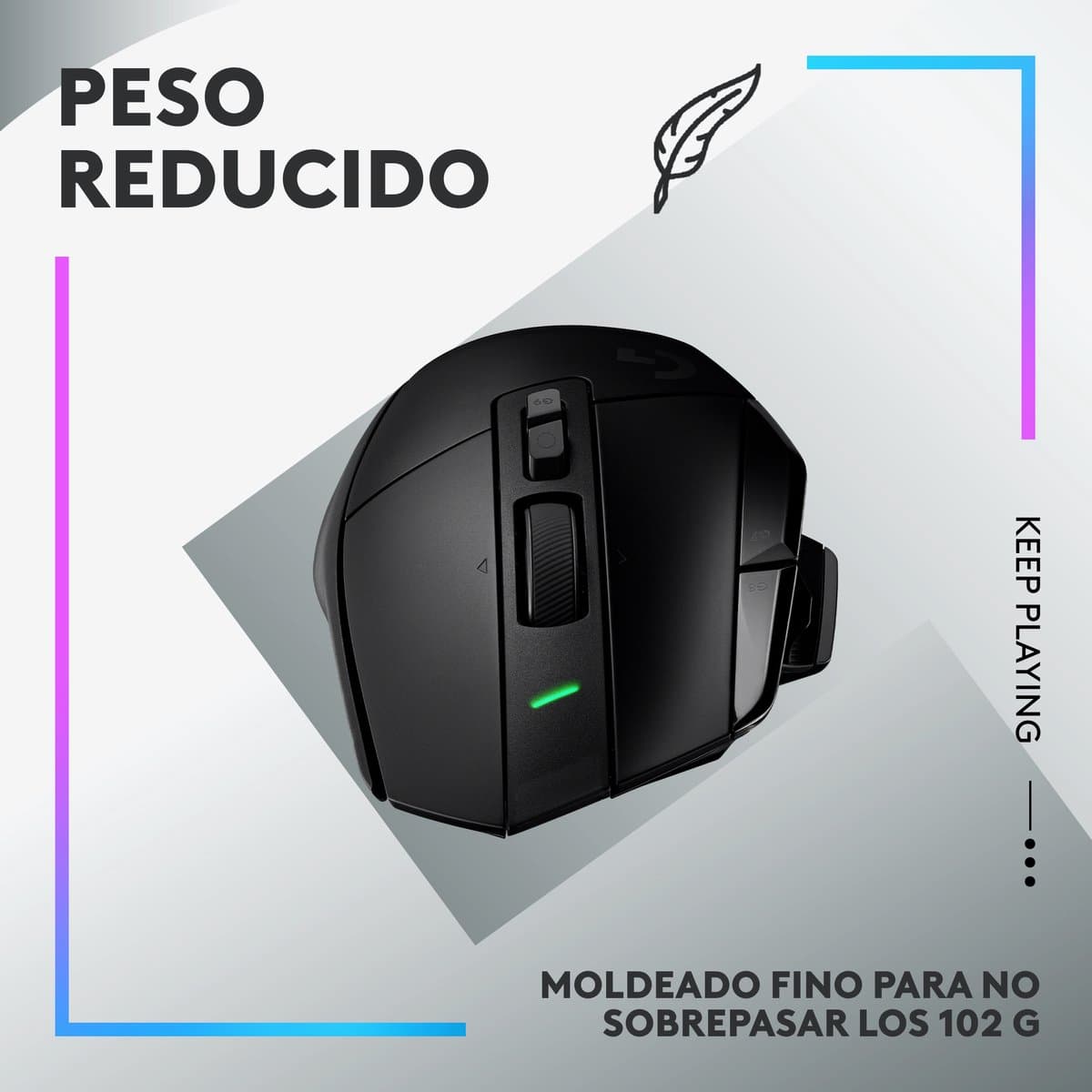 Logitech G502 X Lightspeed - Draadloze Gaming Muis - Rechtshandig - Optisch - Zwart thumbnail 4