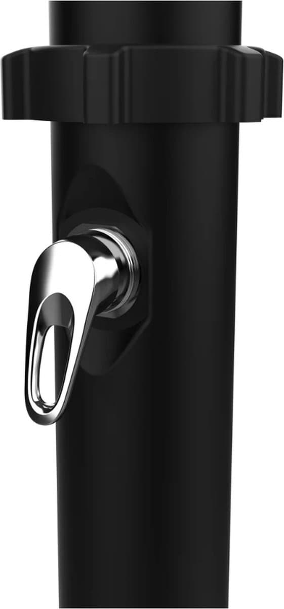 Parkside Solar Buitendouche - Zwart - Watertank 18L - Grote douchekop 15cm - Voetdouche - click-systeem - 226cm Hoog thumbnail 6