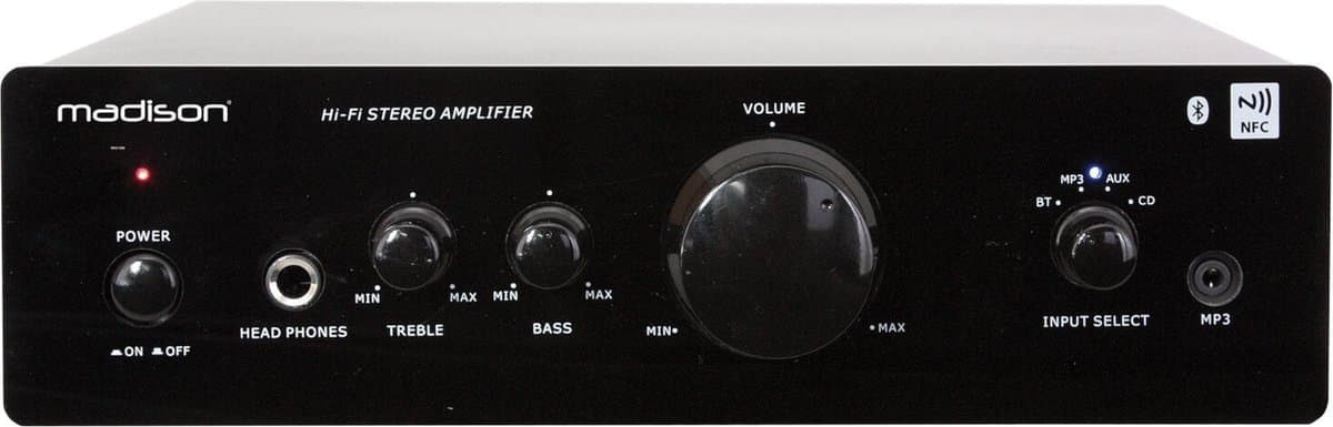 Madison Mad1000 hifi stereo versterker met bluetooth&nfc