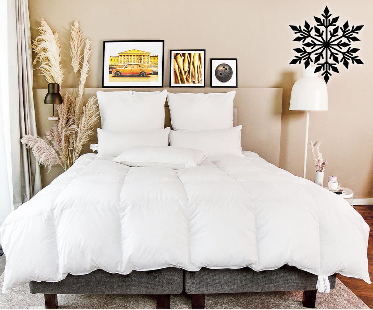 BEFA NATUR Dekbed Winter eendendonsdekbed, 240x220 cm, van 90% eendendons en 10% veren, Gemaakt in Duitsland thumbnail 6