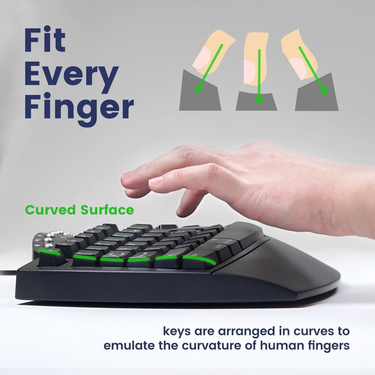 Perixx Bedrade Toetsenbord Periboard 512 Voor Windows Mac Ergonomisch Comfort thumbnail 3