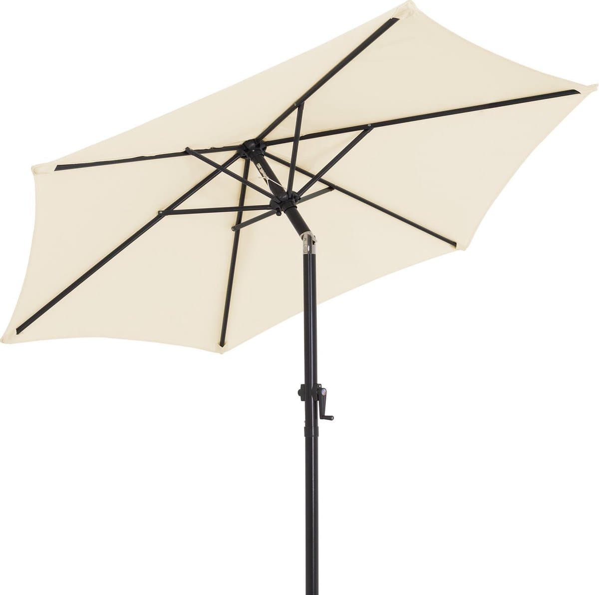 Kingsleeve Parasol 200cm - met Zwengel en Kantelmechanisme - Beige thumbnail 3
