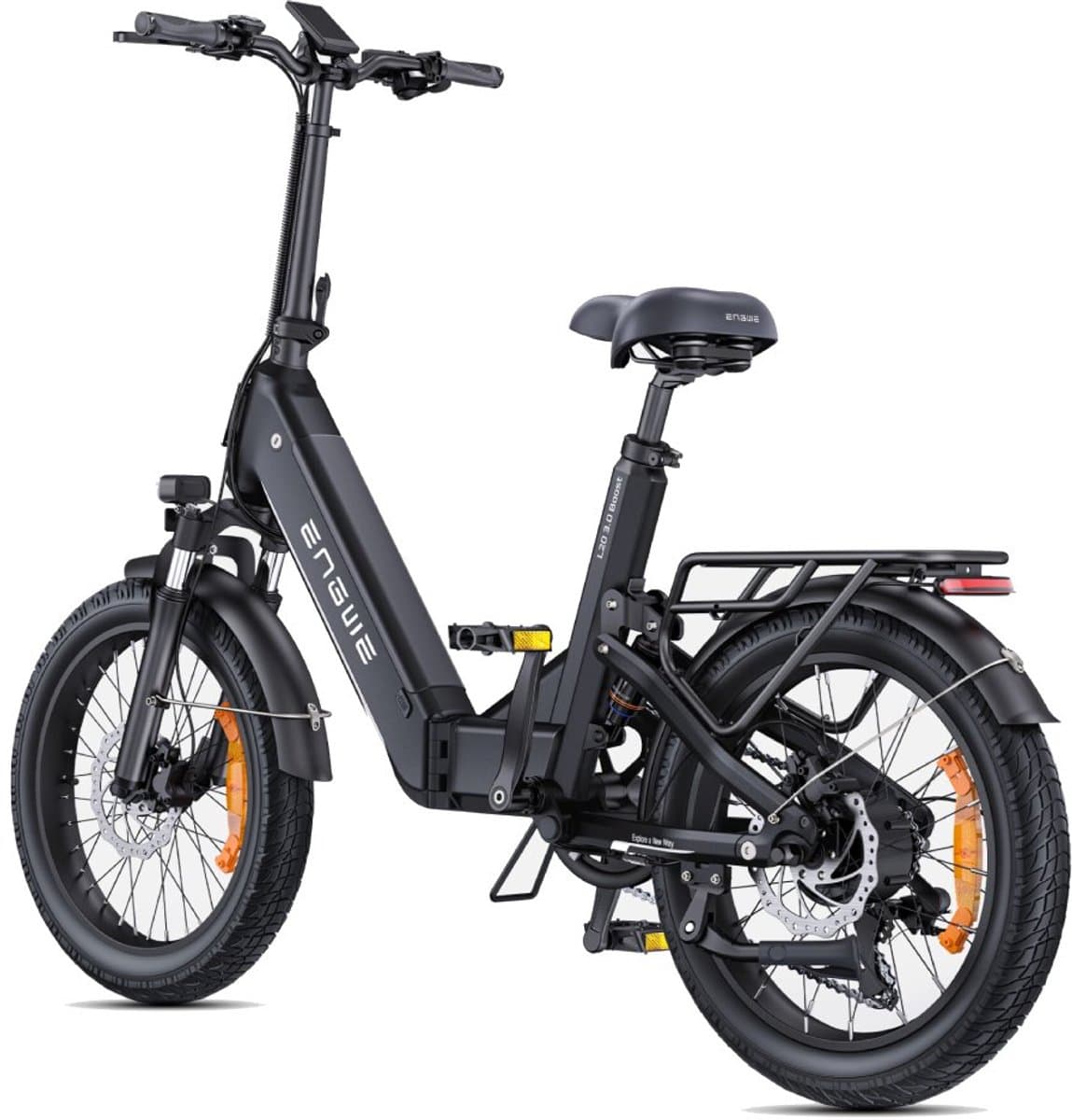 ENGWE L20 3.0 Boost E-Bike -20 inch - 85km actieradius - 250W motor - zwart thumbnail 7