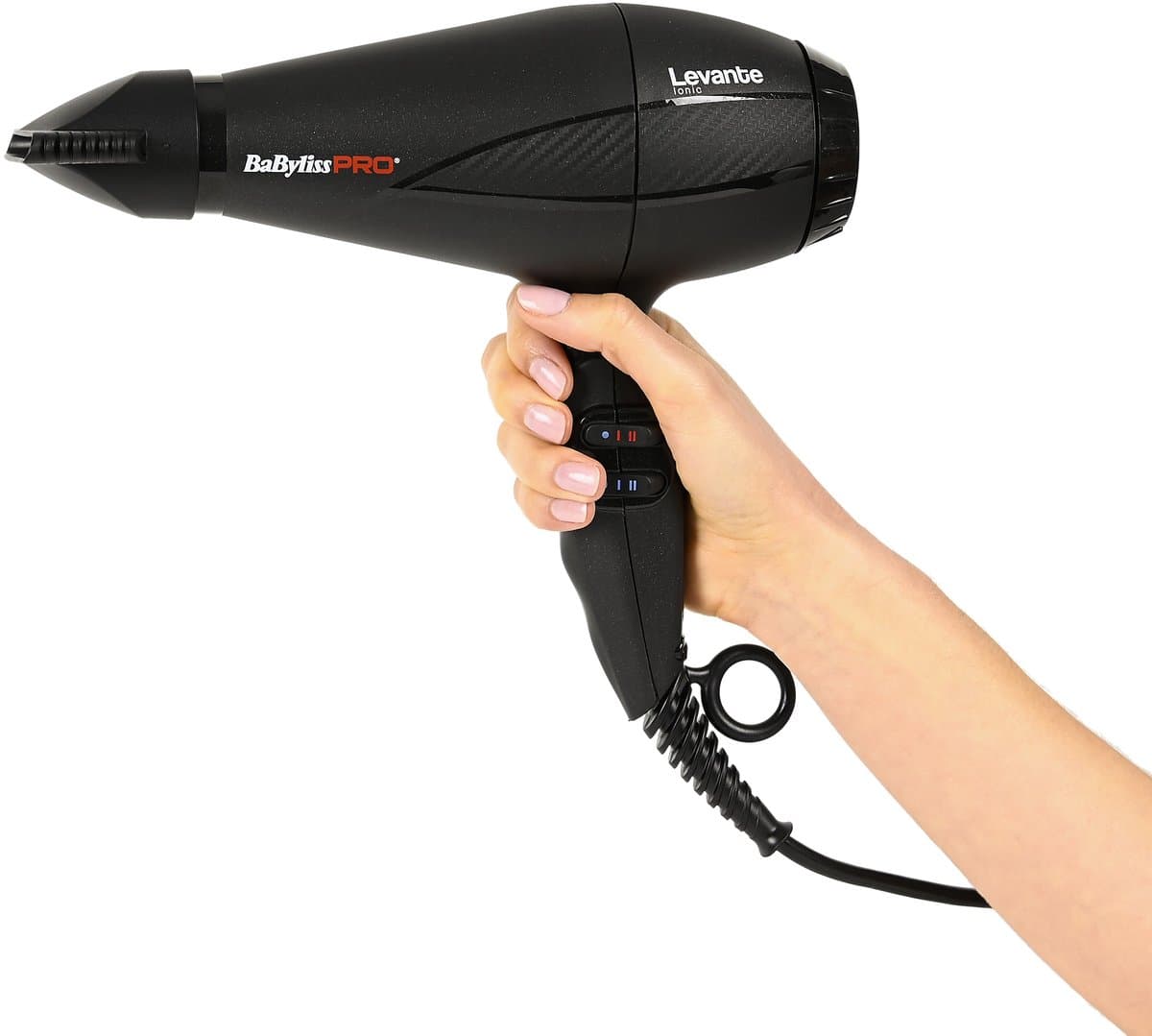 BabylissPRO Levante Föhn BAB6950IE - 2100W AC motor - Ionische functie - 141 km/h - 2 blaasmonden - Professionele haardroger thumbnail 4