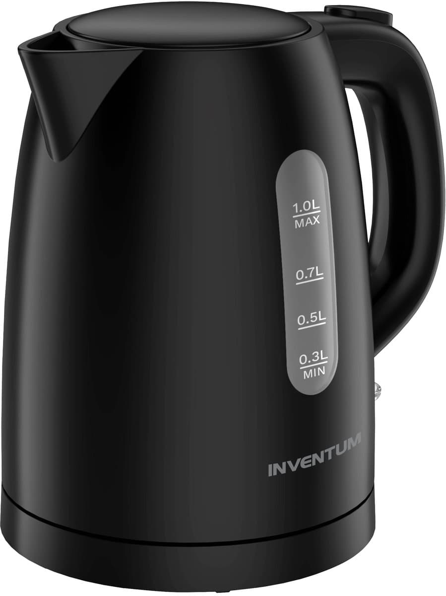 Inventum HW110B Kleine Waterkoker - 1 L - 2200 W - Kalkfilter - Zwart thumbnail 3