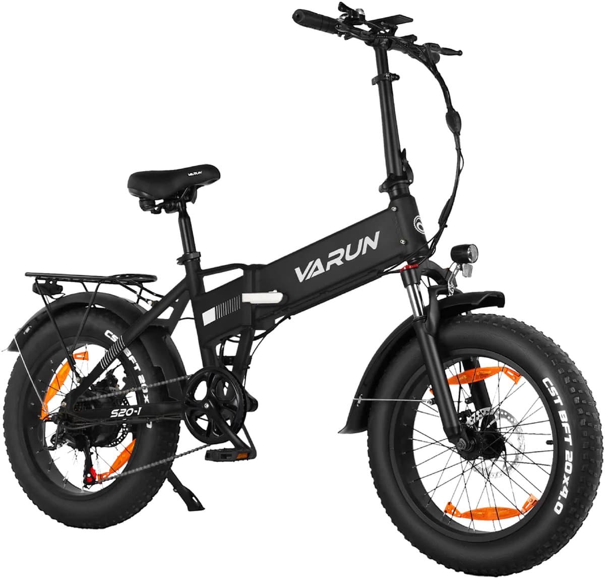 VARUN S20-1 E-bike - 25 km/u - 20inch - 60km actieradius - 250W motor - 48V13Ah accu - 55 N·m - zwart thumbnail 3
