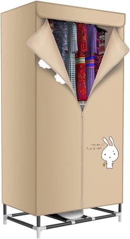 Productfoto van Kleine Droger Machine - Elektrische Kledingdroger - Snel Kleding Drogen - Compact Ontwerp - 30 Kilogram Capaciteit - Bruin