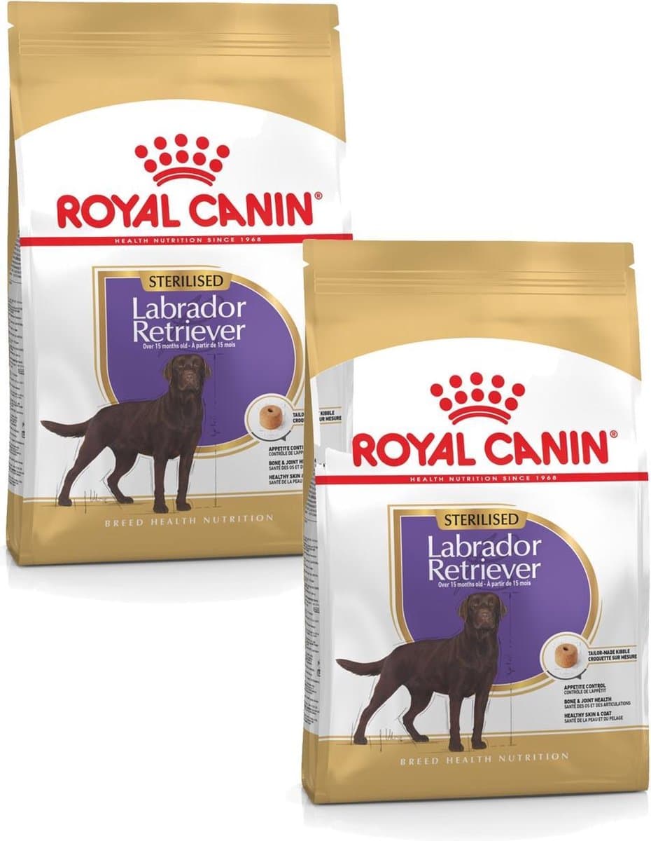 Royal Canin Labrador Retriever - Sterilised - Hondenbrokken - 12 KG - 2 x 12 kg
