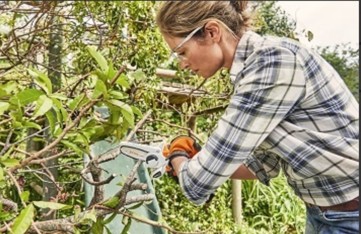 Stihl accu mini kettingzaag SET - Snoeischaar - Snoeizaag - hand kettingzaag - Professioneel- Hovenier- Tuinman thumbnail 6
