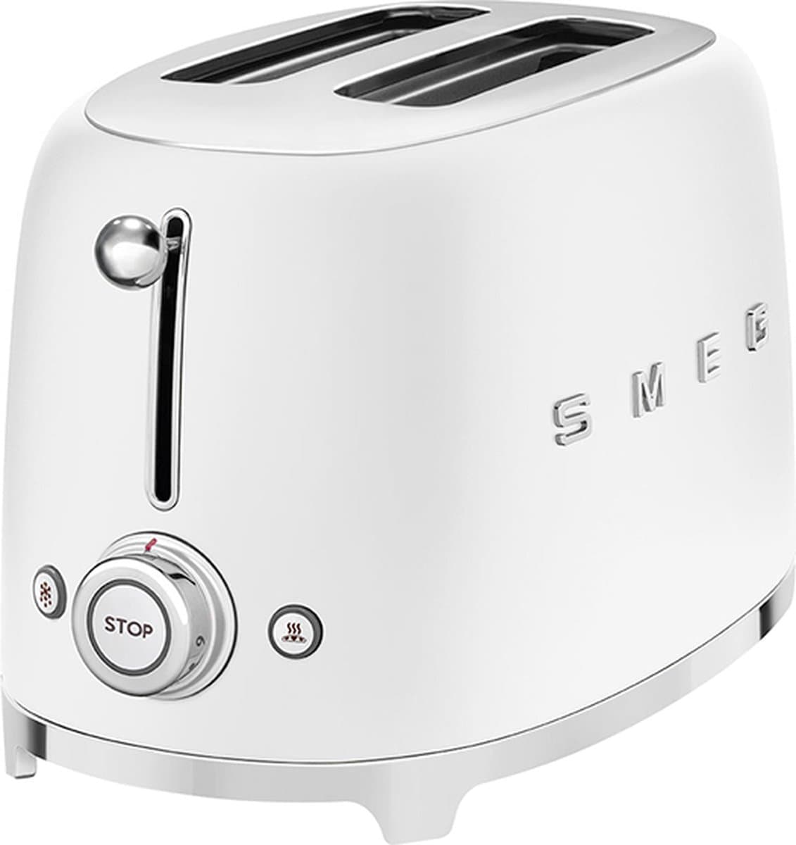 SMEG TSF01WHMEU - Broodrooster - Mat Wit - 2x2 - 950W - 6 niveaus thumbnail 4