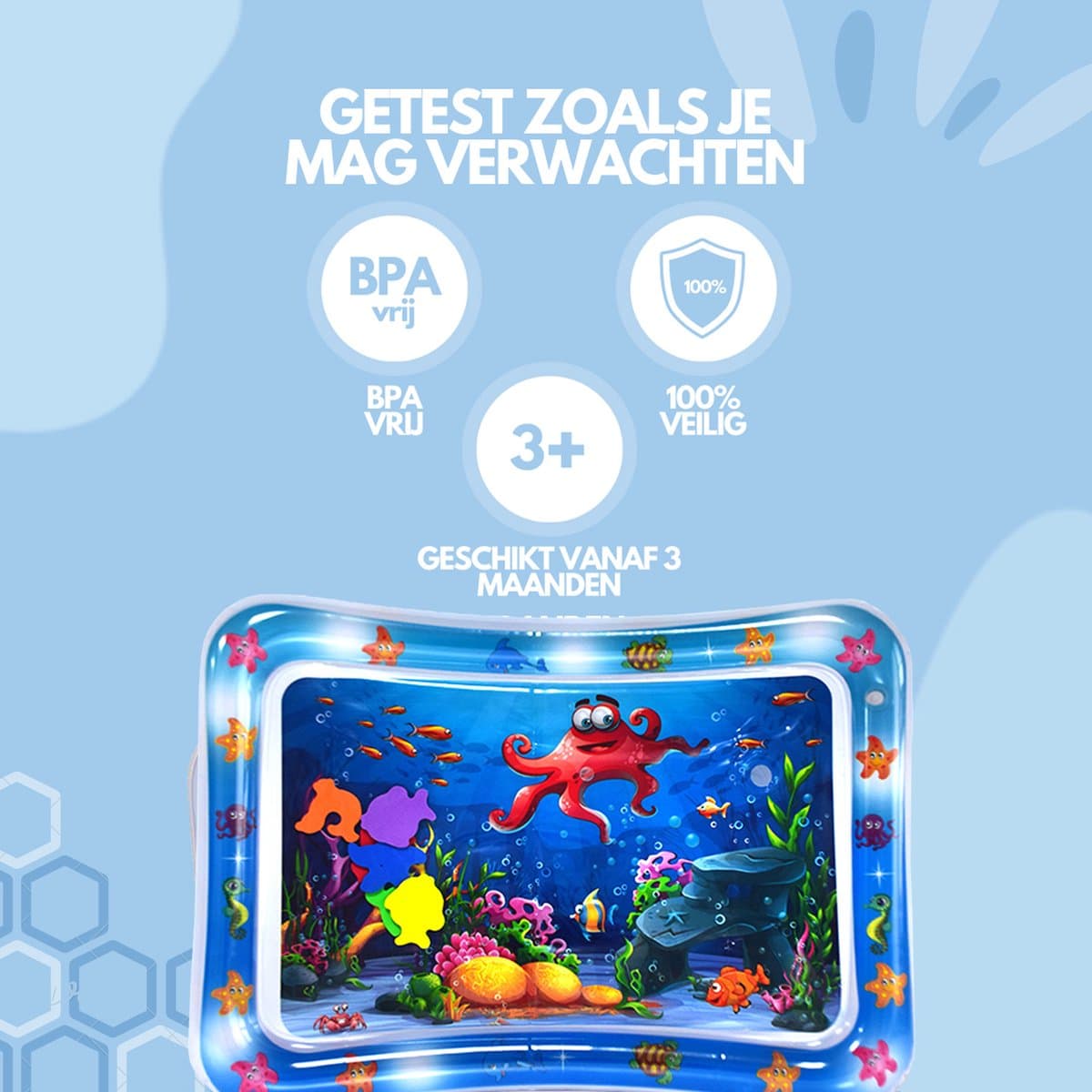 Spoused Waterspeelmat - Watermat - Speelmat baby - Speelkleed baby - Tummy Time - Luxe Geschenkdoos thumbnail 4