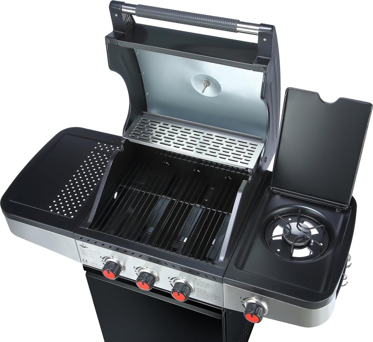 El Fuego Houston 3.1 - Gasbarbecue - Gas bbq - 3 branders - 1 zijbrander - Kleur zwart - Grilloppervlak 42x48 cm thumbnail 2