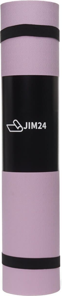 Jim24 Yogamat - Yoga Mat Antislip - Fitness Mat - Sportmat - Pilates Mat - Slijtvast - Extra Dikke Gym Mat - Duurzaam TPE - Incl. Draagtas en Riem - Paars thumbnail 3