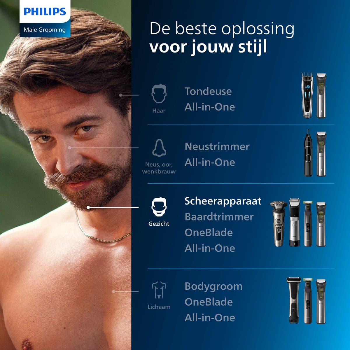 Philips Shaver 9000 Series S9976/55 - Elektrisch scheerapparaat – met trimmer – mannen - Met Quick Clean Pod - Donkergrijs thumbnail 6