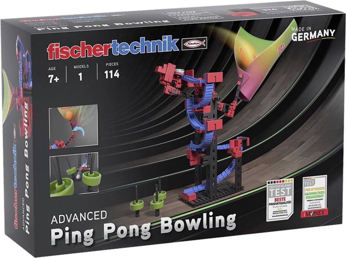 fischertechnik Advanced Ping Pong Bowling - behendigheidsspel met 114 componenten thumbnail 7