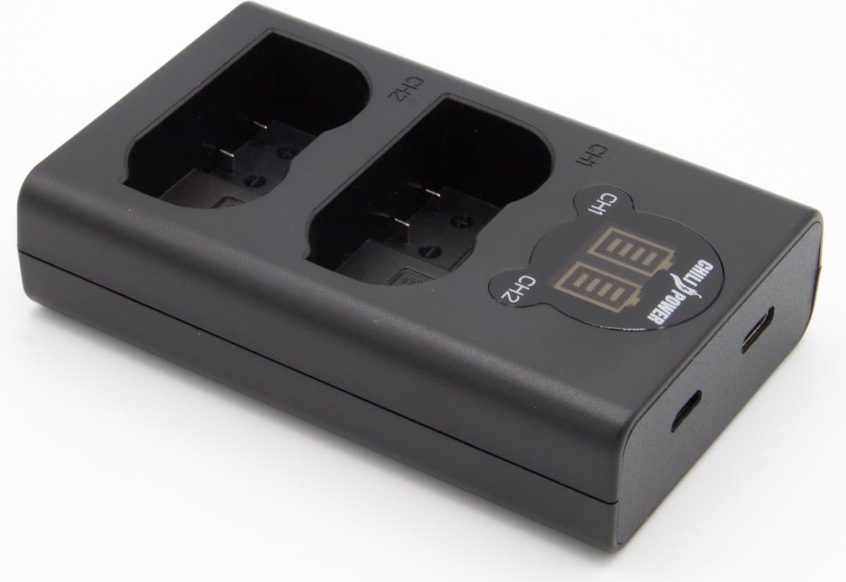 Nikon ChiliPower EN-EL15 Duo Kit - Accu Set + USB Lader thumbnail 2