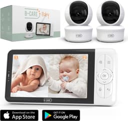 Productfoto van B-Care Moon met 5-inch monitor en twee camera's
