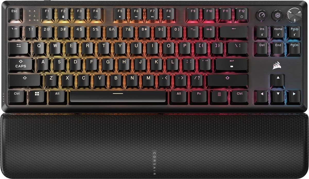 Corsair K70 CORE TKL - Draadloos Mechanisch Gaming Toetsenbord - RGB LED - MLX Red Switch - QWERTY - Zwart thumbnail 6