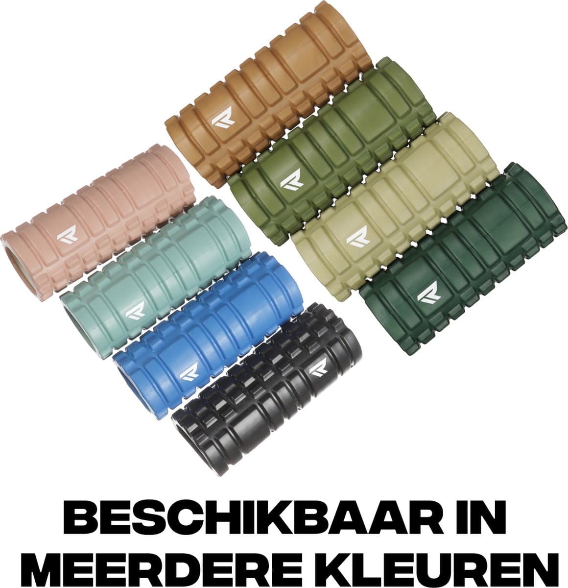 Rockerz Foam Roller - Triggerpoint Massage - Fitness Roller - Afmeting: 33cm - Kleur: Blauw thumbnail 6