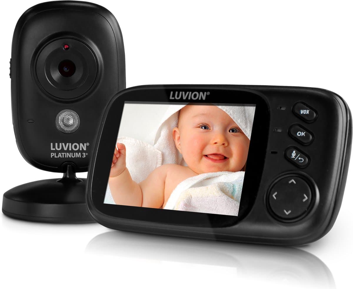LUVION® Platinum 3+ Black - Babyfoon met Camera - Uitbreidbaar tot 2 Baby Camera's - Premium Baby Monitor thumbnail 2