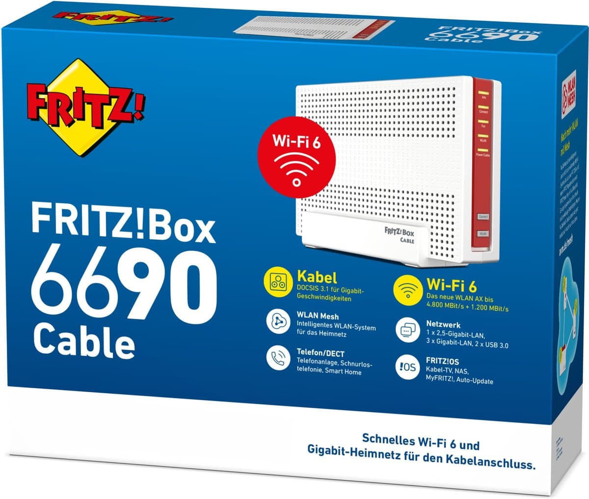 FRITZ!Box 6690 Cable: WiFi 6-router met DOCSIS 3.1 voor Ziggo thumbnail 3
