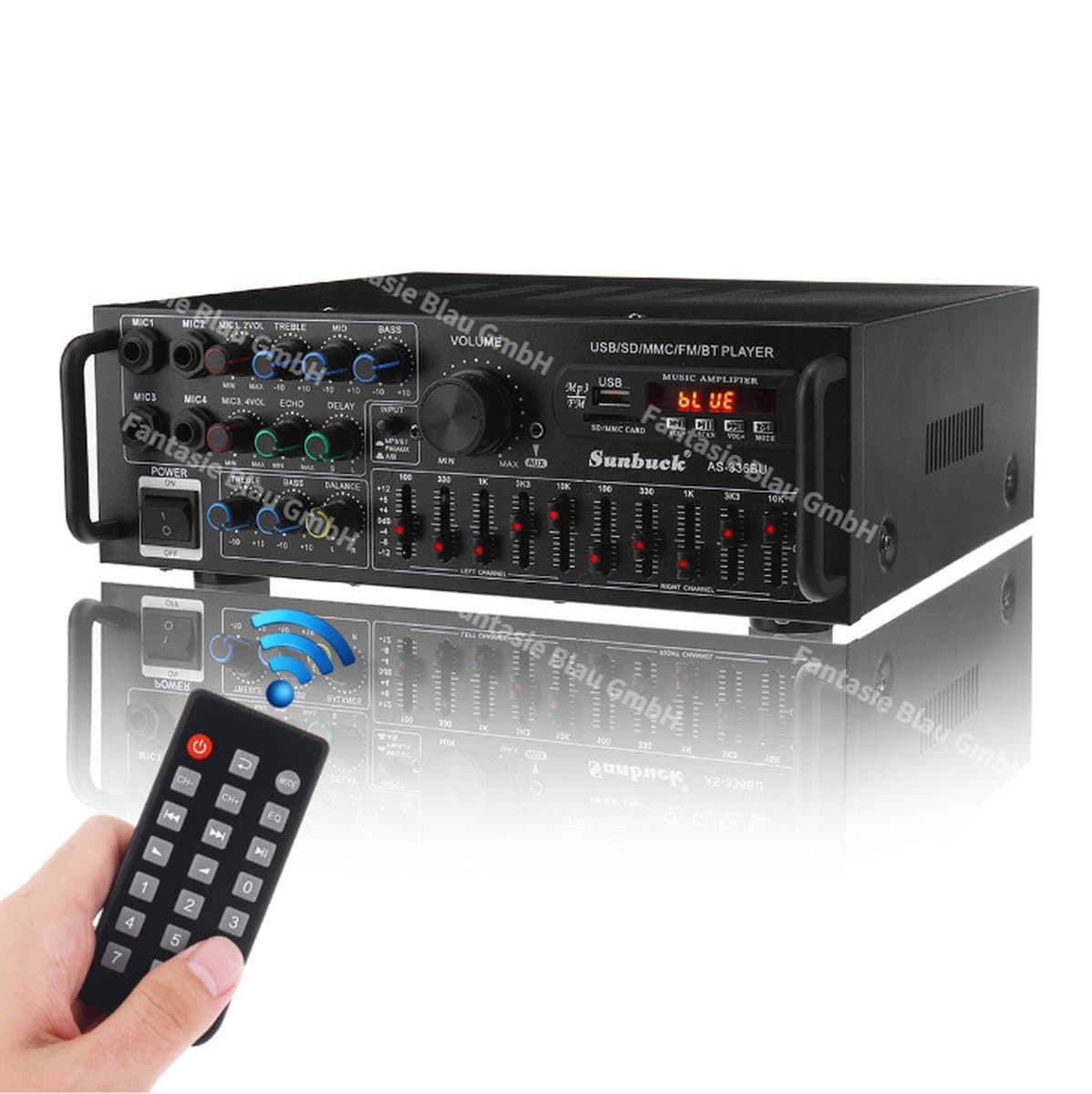 Amplifier AS-336BU 2000W HiFi Versterker