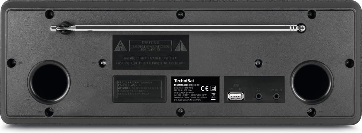Technisat Digitradio 370 CD IR, DAB+, FM, internetradio en CD - zwart thumbnail 2
