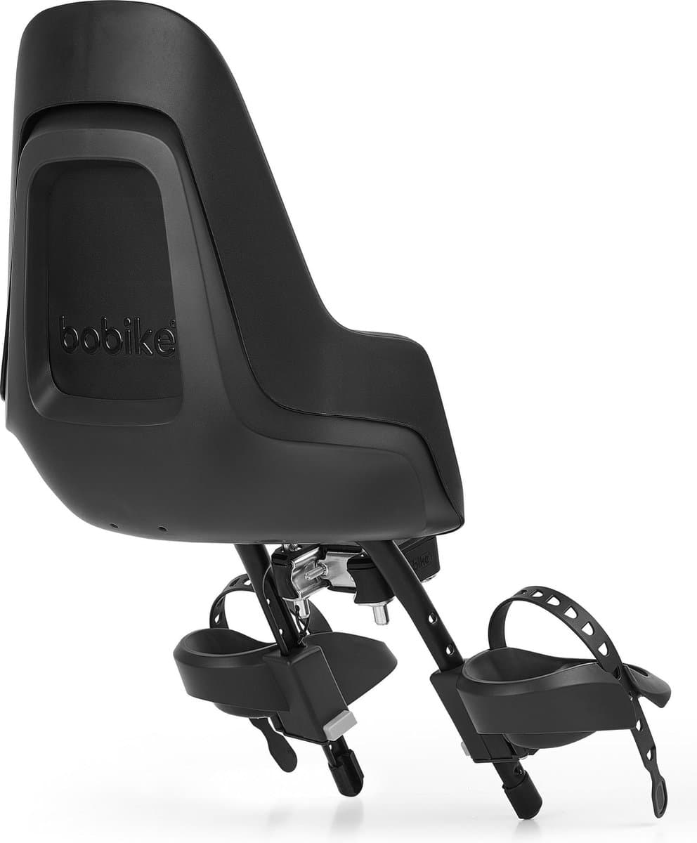 Bobike One Mini voorzitje - Urban Black - fietsstoeltje - kinderzitje - voorzitje - fietszitje - voor fiets of e-bike thumbnail 3