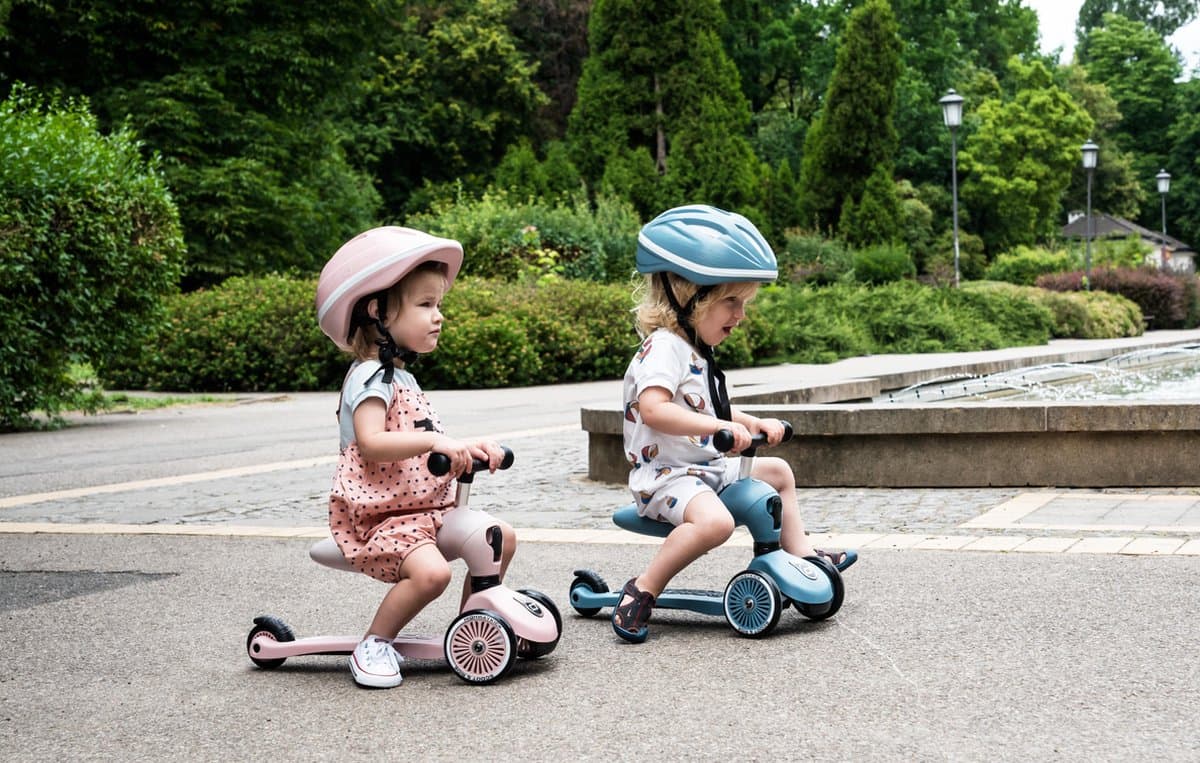 Scoot & Ride Highwaykick 1 – 2-in-1 Kinderstep – Loopfiets en Step in Één – Zonder Gereedschap Ombouwbaar – Veilig en Stabiel – Roze thumbnail 5
