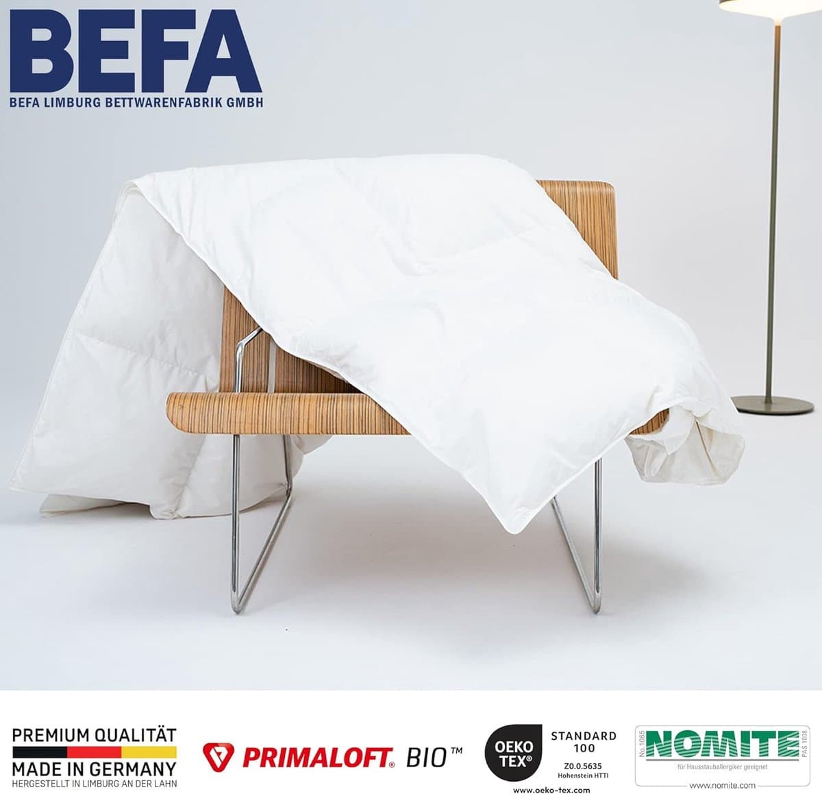 BEFA NATUR Dekbed Winter Primaloft dekbed, 240x220 cm, Primaloft Bio Faser, Gemaakt in Duitsland thumbnail 7