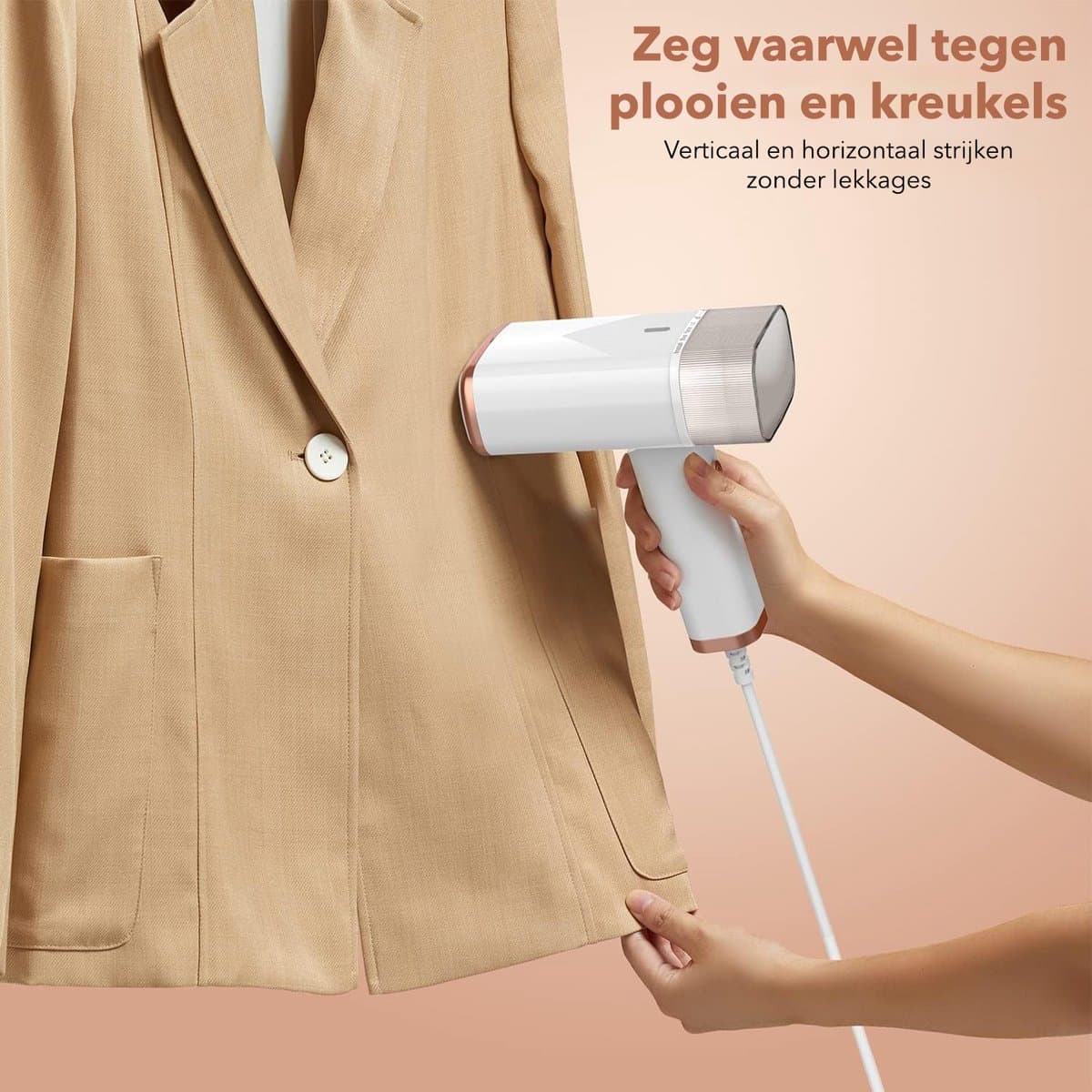 Cleanforce Kledingstomer - Reisvriendelijk - Handstomer - Ontkreuker - Stoomstrijkijzer - Stoomapparaat Kleding thumbnail 4