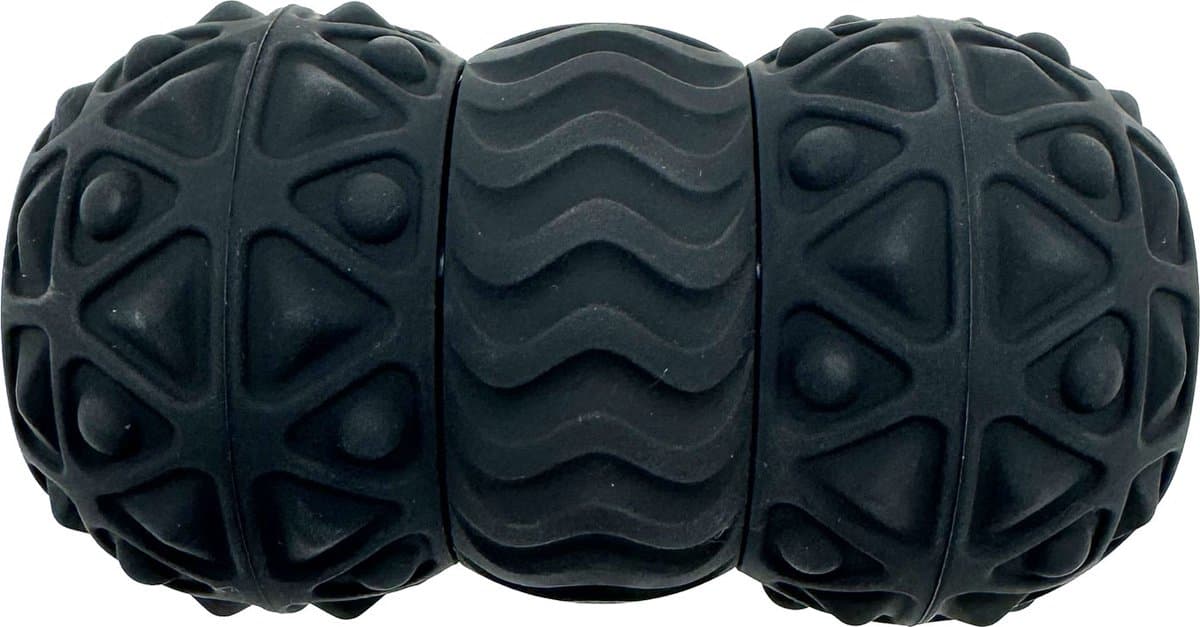 AJ-Sports Vibrerende Foam roller - Elektrische Massage roller - Grid Trigger point - Fitness roller - Foamroller - Foamrollers - Foam - Fitness - Yoga - Zwart thumbnail 6