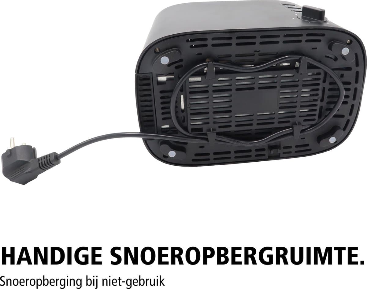 Brabantia Broodrooster - 980 Watt - 6 Roosterstanden - Toaster met Snoeropbergruimte - BBEK1027 thumbnail 8