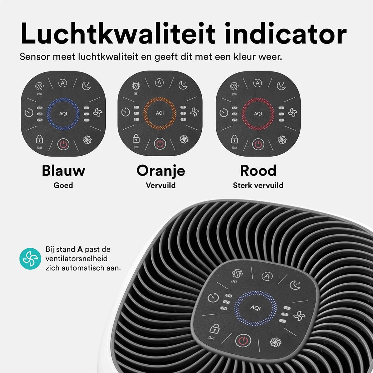 Rolfstone Air Balance XL – HEPA 13 luchtreiniger voor 144 m² thumbnail 7