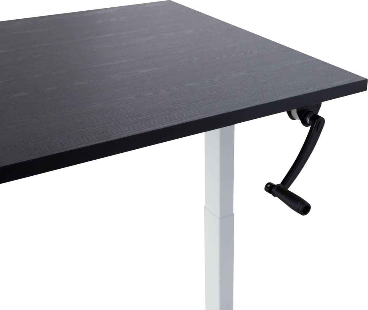 Zit-sta bureau snelslinger verstelbaar - MRC FAST FLEX | 120 x 80 cm | frame zwart - blad robuust eiken thumbnail 5