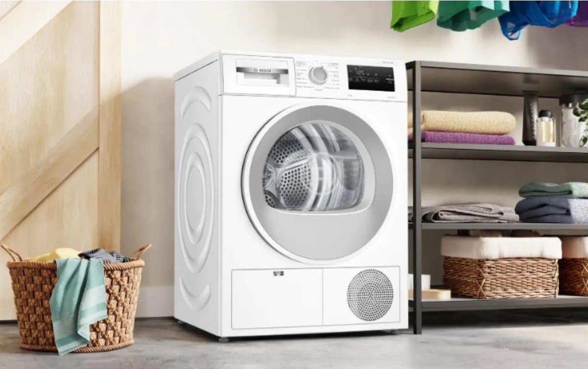 Bosch WTH86277PL - Wasdroger - Vulgewicht 8 kg - Condensdroger - Wit - 65 dB - Poolstalig display thumbnail 5