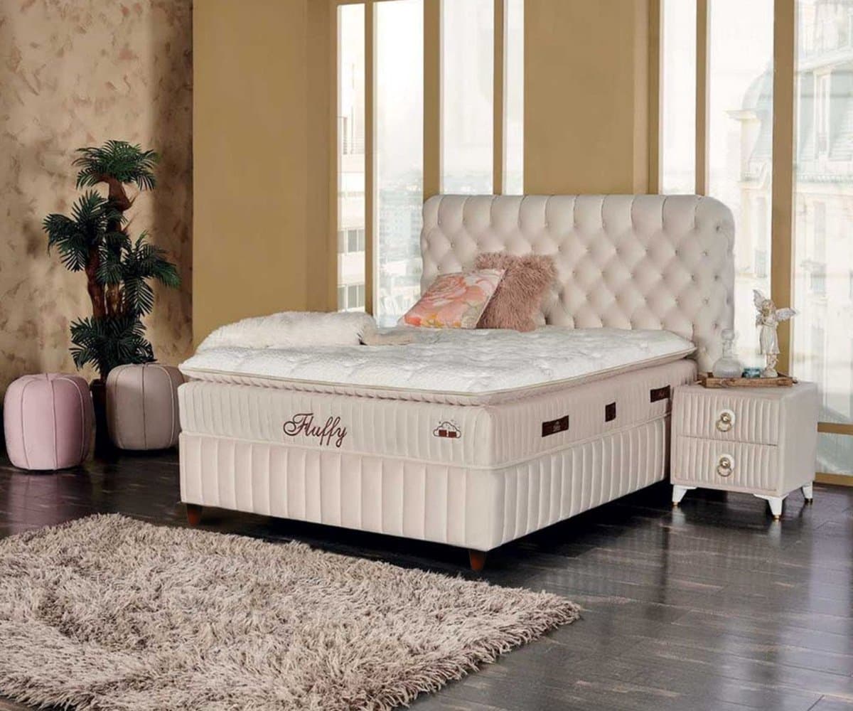 BSS Bedding Fluffy - Boxspring - Boxspring met Opbergruimte - 160x200 - Beige thumbnail 3