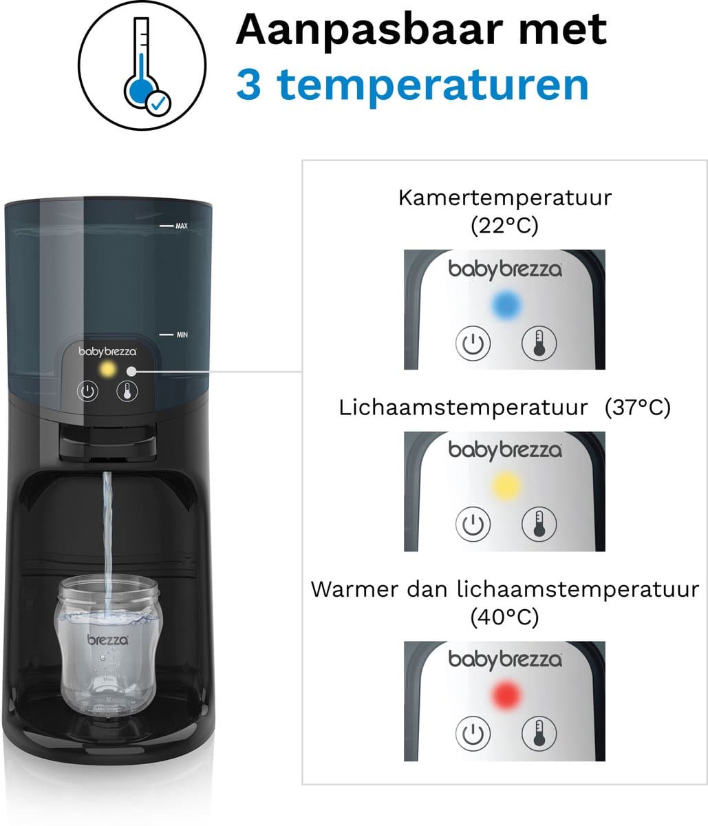 Baby Brezza Instant Warmer – Direct Warm Water voor Flesvoeding – Flessenwarmer – Zwart thumbnail 6